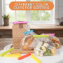 AiQInu 30 Clips de Conservation Multicolores pour Sacs Alimentaires