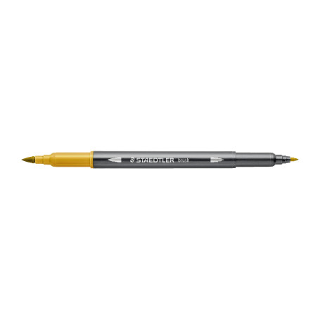 Feutre Aquarellable Double Pointe Staedtler - Jaune Soleil 1-6 mm