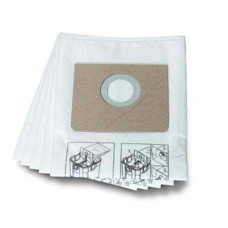 Sac Filtrant Premium Non Tissé pour Aspirateur Dustex 25 - Pack de 5