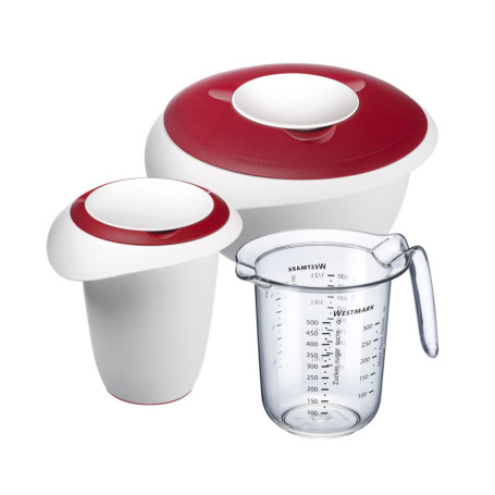 Set Pâtisserie Westmark 3 Pièces - Bol et Pichet Mélangeur en Plastique