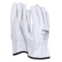 Gants de travail en cuir de vachette DONAU SAFETY - Taille 7 - Blanc