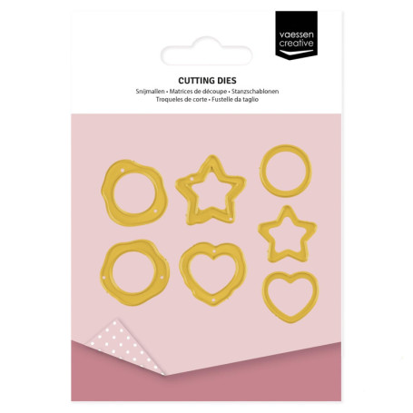 Matrices de Découpe Vaessen Creative - 7 Pcs Ø 2,5 cm pour Scrapbooking Noël
