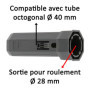 Embout de Tube Octogonal pour Volet Roulant - 40 mm