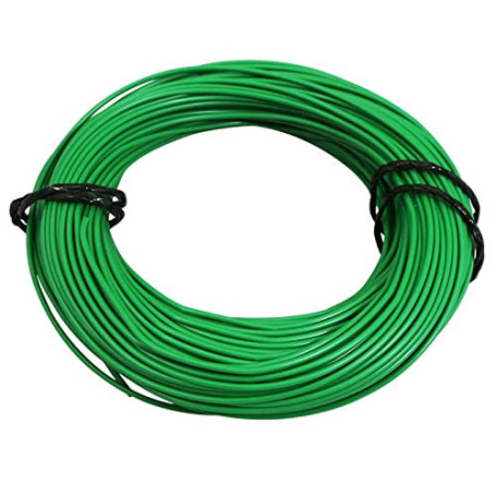 Câble électrique souple en cuivre vert - 5 mètres 0,75mm²