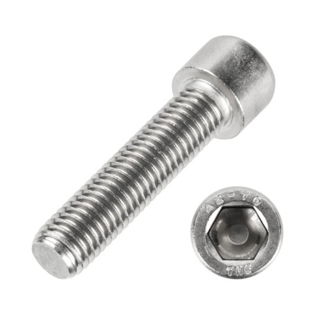 Lot de 10 vis à tête cylindrique M10 x 35 en acier inoxydable A2