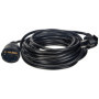 Rallonge Schuko 10 m Noir H05VV-F 3G 1,5 mm² - Unitec