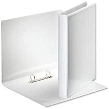 Dossier personnalisable Esselte A4 2 anneaux - Blanc effet cuir