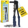 Kit Riveteuse Manuelle Rapid RP10 avec 100 Rivets en Aluminium