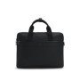 HUGO Quantic Doc Case - Porte-documents Noir en Cuir Grainé