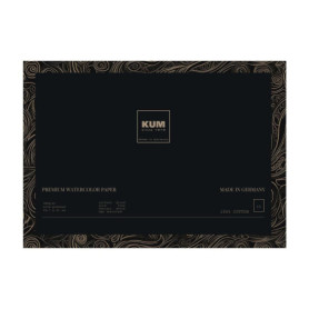 Papier Aquarelle Premium KUM 300 g/m² - 15 Feuilles 100% Coton
