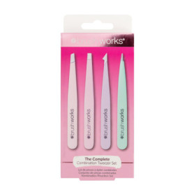 Ensemble de Pincettes HD Pastel Brushworks - 4 Pièces Précision Beauté