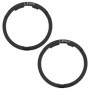 Lot de 2 entretoises de cassette pour VTT Shimano - 1,8 mm Noir