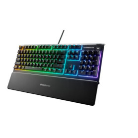 Clavier de Gaming SteelSeries Apex 3 avec Illumination RVB et Repose-Mains Magnétique