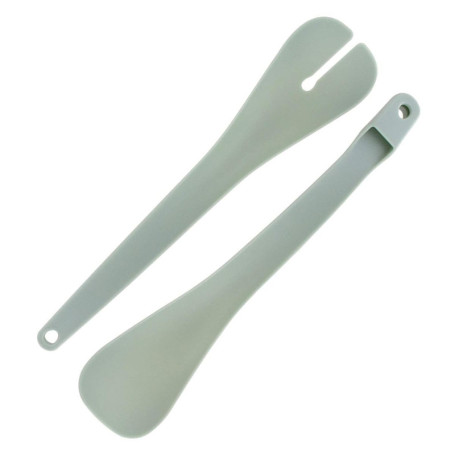 Couverts à Salade Clipsables Fackelmann - Lot Pratique en Plastique Vert Pâle