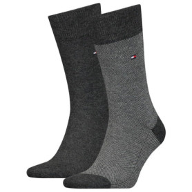 Chaussettes Classiques Tommy Hilfiger Anthracite - Lot de 2 pour Homme