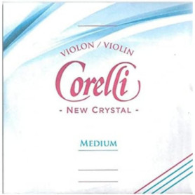 Cordes de Violon Corelli Crystal Ré Légères en Stabilon-Nylon/Argent