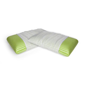 Lot de 2 Oreillers Ergonomiques en Mousse à Mémoire Dmora - Hypoallergéniques et Respirants