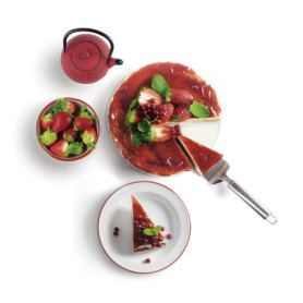 Moule à Gâteau Ronde Amovible avec Base en Verre - IBILI