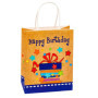 Sac cadeau en papier kraft pour anniversaire - Lot de 6