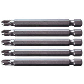 Boîte de 5 Embouts de Vissage Pozidriv® KS Tools - L.75 mm - Acier Spécial