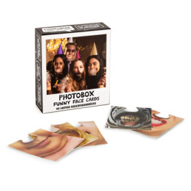 Lot de 50 Cartes de Visage Amusantes pour Fêtes et Selfies