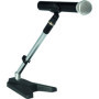 Pied court réglable Quik Lok A/114 CH en acier chromé pour micro et amplis