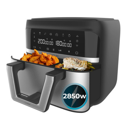 Friteuse à Air Cecotec 9 L Dual 9000 - Diététique et Digitale