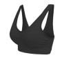 Soutien-Gorge Sport Confort Seamless Boolavard - Bustier Noir pour Activités Intenses