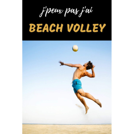 Carnet de Notes Beach Volley - Cadeau Humoristique pour Sportifs