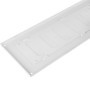 Grille d'Aération Réglable avec Moustiquaire - 300 x 100 mm - Blanc