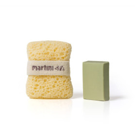 Gant Porte-Savon avec Savon d'Olive - Éponge Douce et Pratique