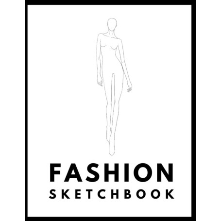 Carnet de Croquis de Mode - Livre de Modèles de Figures pour Designers