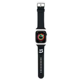 Bracelet en Caoutchouc Noir Choupette pour Apple Watch 38/40/41 mm - KARL LAGERFELD