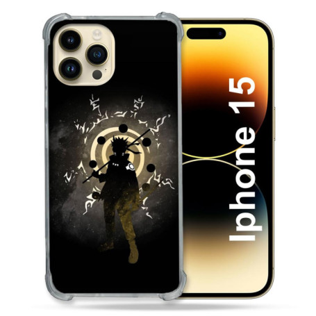 Coque Renforcée Cokitec pour iPhone 15 - Design Manga Naruto Sage