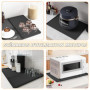 Tapis en Silicone SOQKEEN pour Machine à Café - 60 x 40 cm avec Tapis de Séchage Amovible