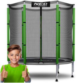Trampoline d'extérieur Neo-Sport pour Enfants avec Filet de Sécurité 140 cm