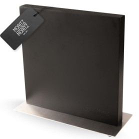 Bloc à Couteaux Magnétique Noir Moritz & Moritz - Support Stable et Moderne pour Cuisine