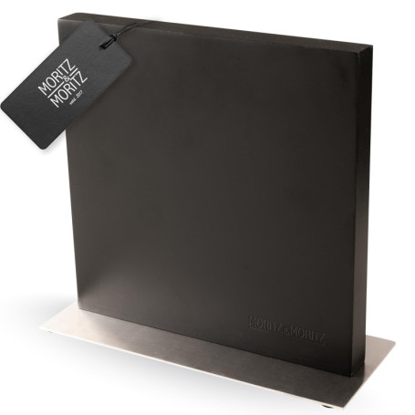 Bloc à Couteaux Magnétique Noir Moritz & Moritz - Support Stable et Moderne pour Cuisine