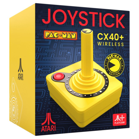 Joystick sans fil Pac-Man CX-40+ - Édition Rétro Jaune