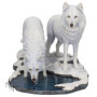 Statuette Loup d'Hiver Lisa Parker - 18 cm Blanc