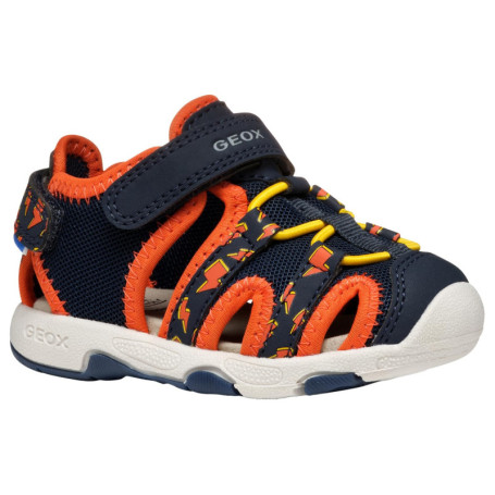 Sandales Antidérapantes Geox Multy pour Bébé Garçon - Navy Orange