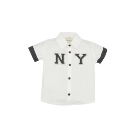 Chemise Blanche à Manches Courtes pour Bébé Garçon - DeFacto