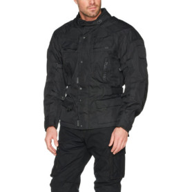 Blouson d'été imperméable Bikers Gear Australia - Noir avec poches zippées