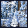 Autocollants de Noël pour Fenêtres - 9 Feuilles Décoratives 3D en PVC