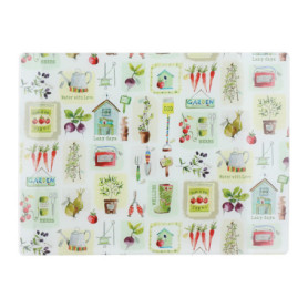 Planche à Découper en Verre Trempé Herb Garden - 40 x 30 cm