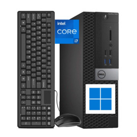 Mini-ordinateur Dell Optiplex 7040 SFF - Intel i7, 8 Go RAM, 256 Go SSD, Windows 11 Pro