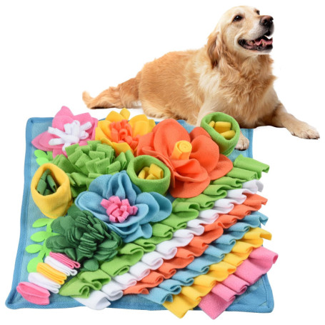 Tapis de Fouille Antidérapant Romon pour Chien et Chat - 40x40 cm