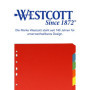 Lot de 10 Intercalaires Colorés A4 Westcott - Organisateur Pratique