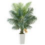 Palmier Artificiel Areca VEVOR - Plante Tropicale en Pot Blanc, 1,8 m