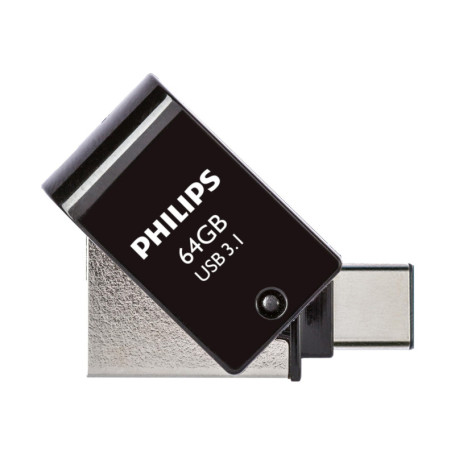 Clé USB Philips 2-en-1 Ultra Speed 64 Go - USB-C et USB 3.1
